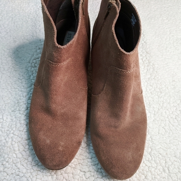 Suede leather Steve Madden Harrlee ankle boots size 10 ~EUC~ - Picture 3 of 8